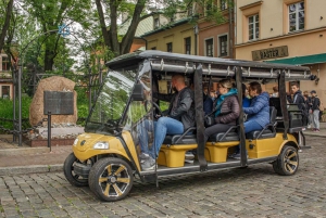 Krakau: Stadsrondleiding met gids in golfkar & fabriek van Schindler