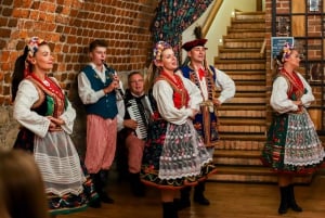 Krakow : Folk Show Dinner Drinking and Fun ! Book Now!