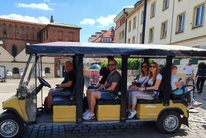 Cracovie : visite guidée de la ville en voiturette de golf avec prise en charge à l'hôtel