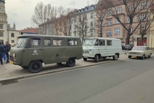 Krakow: Guided Tour to Nowa Huta on Commie Retro Van