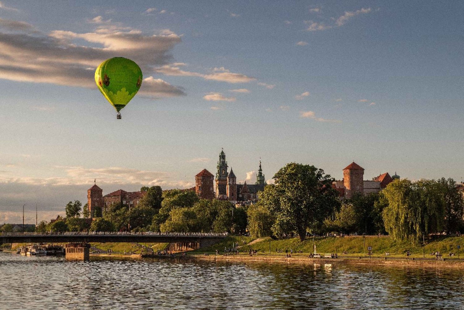 Kraków: Heißluftballonfahrt mit Champagner