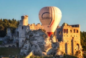 Kraków: Heißluftballonfahrt mit Champagner
