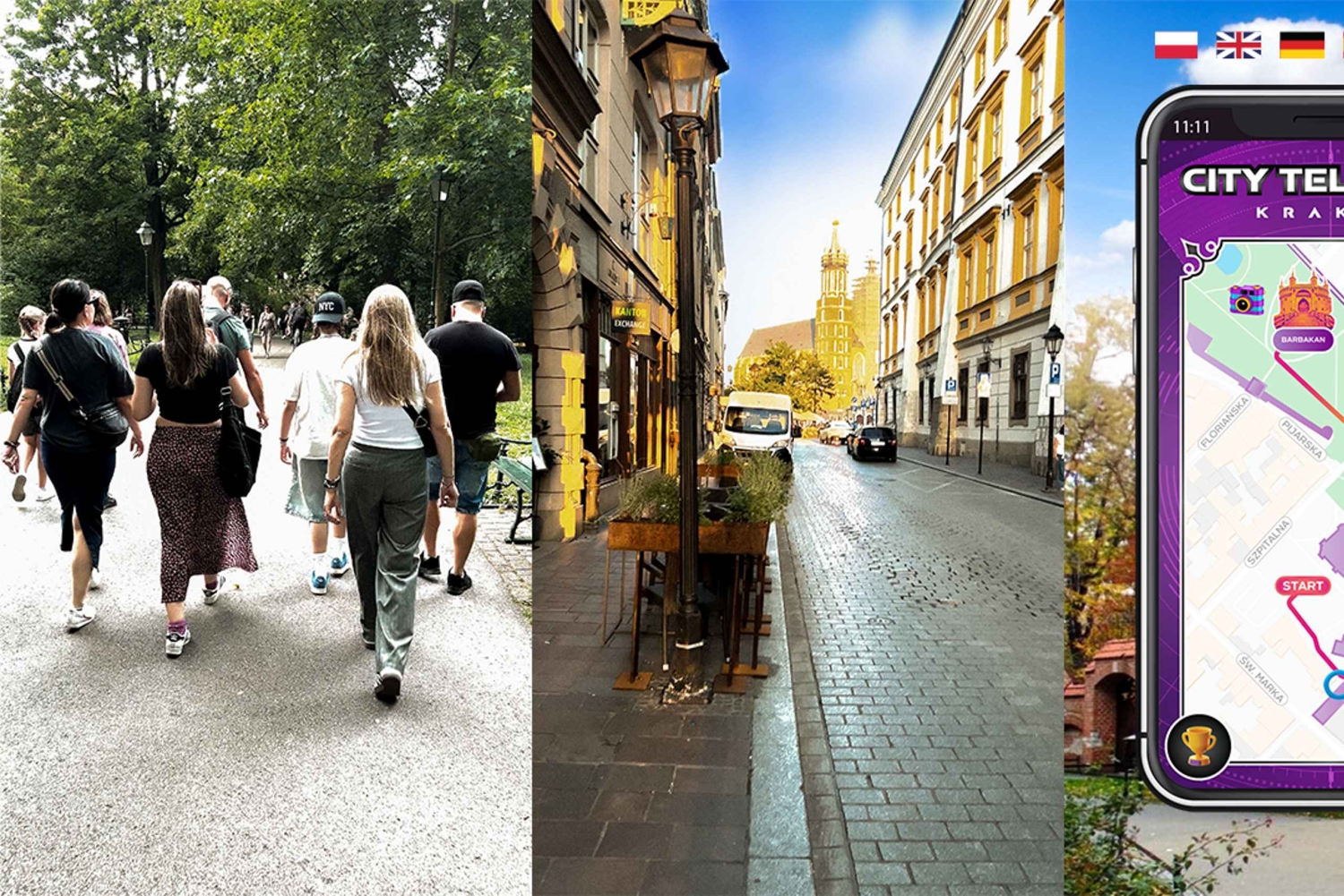 Cracovie : jeu interactif de visite de la ville