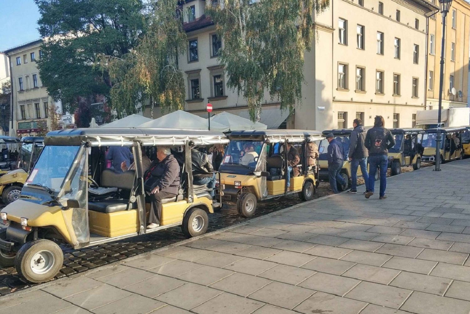 Cracóvia: Passeio de carrinho de golfe elétrico pelo bairro judeu e pelo gueto