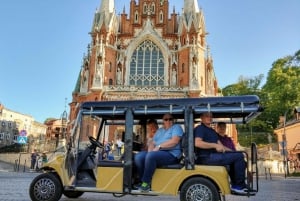 Krakau: Tour per elektrische golfkar door de Joodse wijk en het getto