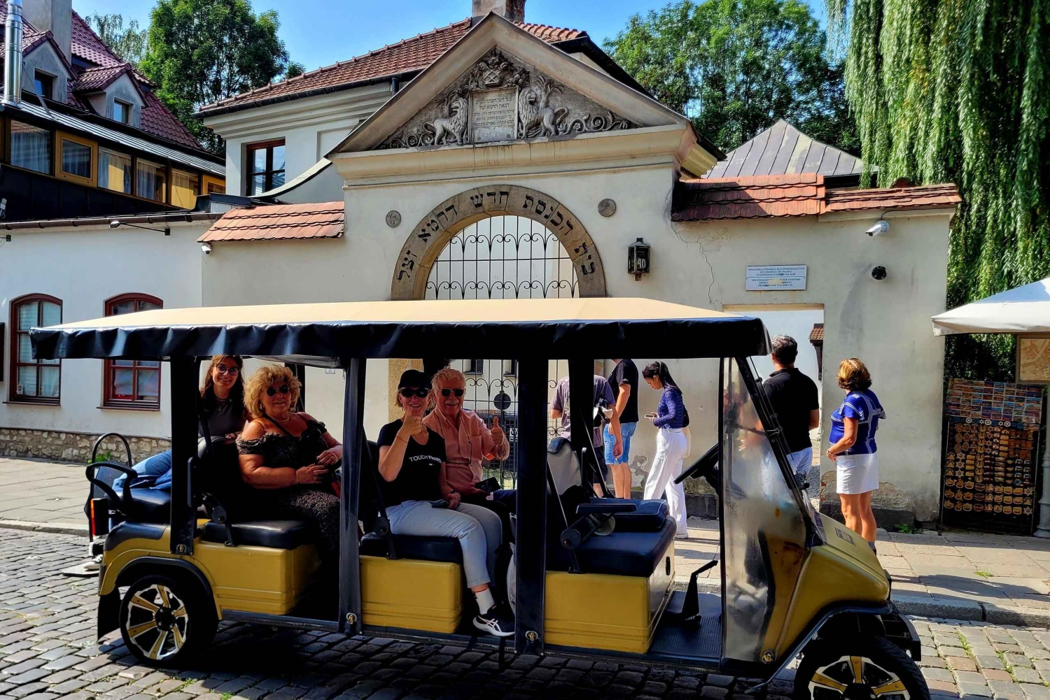 Cracovie : visite guidée du quartier juif en voiturette de golf électrique