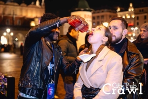 Krakow: New Year's Eve Pub Crawl 1-hour Open Bar + 3 Clubs