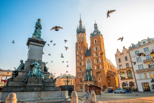 Cracovia: tour a piedi con audioguida della città vecchia con cuffia