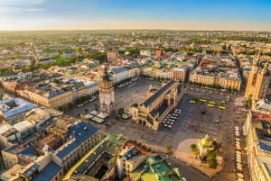 Cracovia: tour a piedi con audioguida della città vecchia con cuffia
