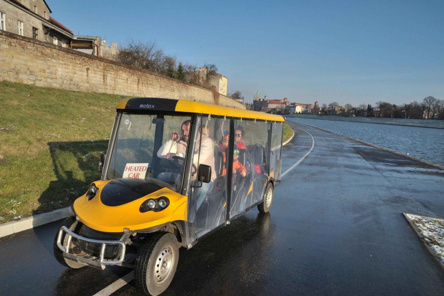 Krakau: Altstadt mit dem Golfwagen und Führung durch das Schloss Wawel