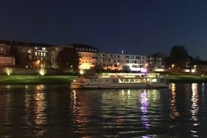 Cracovie : Tour en bateau privé en soirée