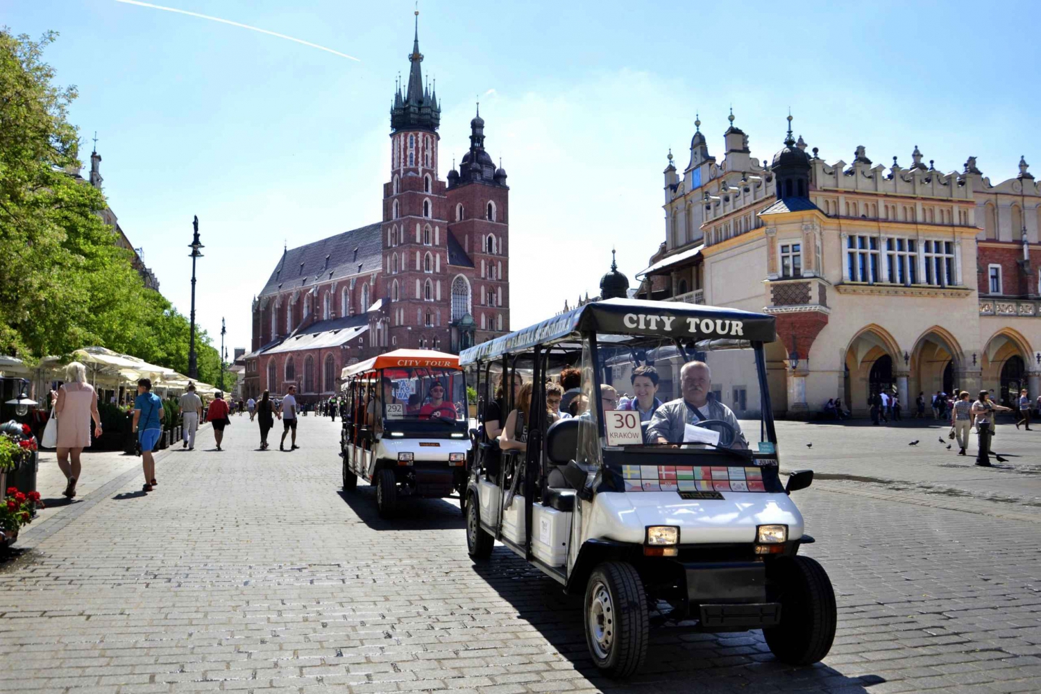 Cracovie : Visite guidée privée de la ville en voiture électrique