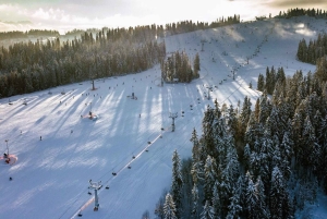 Cracovie : Ski dans les Tatras Kotelnica avec bains thermaux en option