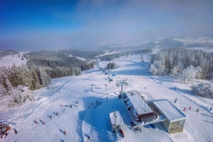 Cracovie : Ski dans les Tatras Kotelnica avec bains thermaux en option