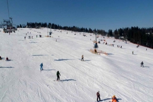 Cracovie : Ski dans les Tatras Kotelnica avec bains thermaux en option