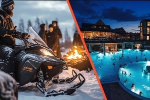 Krakow: Snowmobile Ride with Thermal Pools and Hotel Pickup