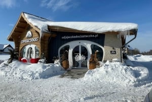 Krakau: Ganztagestour Schneemobil & Thermalbäder Zakopane