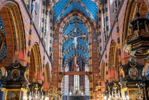 Cracovie : Visite guidée de la basilique Sainte-Marie avec une courte promenade guidée