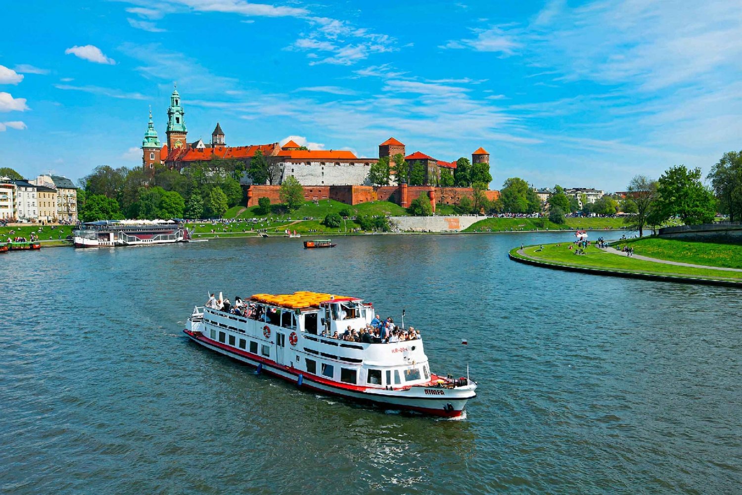 Krakow: Sightseeing-krydstogt på Wisła-floden med audioguide