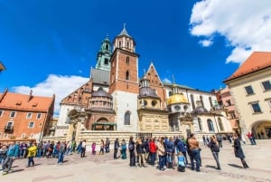 Cracovie : L'intérieur du château de Wawel et de la cathédrale avec un guide