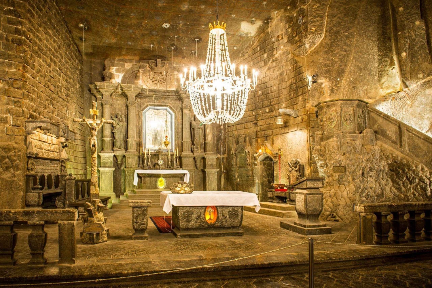 Cracovie : visite guidée de la mine de sel de Wieliczka avec billet d'entrée