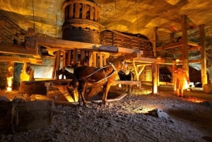 Cracovie : Visite guidée de la mine de sel de Wieliczka avec transport