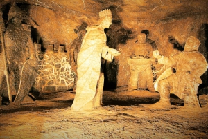 Cracovie : Visite guidée de la mine de sel de Wieliczka avec transport