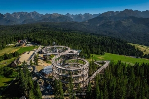 Cracóvia: Zakopane, passeio pelas copas das árvores nas montanhas e banhos termais