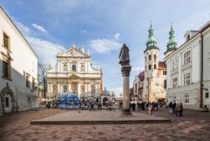 Revue rapide de la vieille ville de Cracovie et visite de la basilique Sainte-Marie