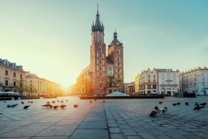 Il centro storico di Cracovia, la Basilica di Santa Maria e la metropolitana di Rynek