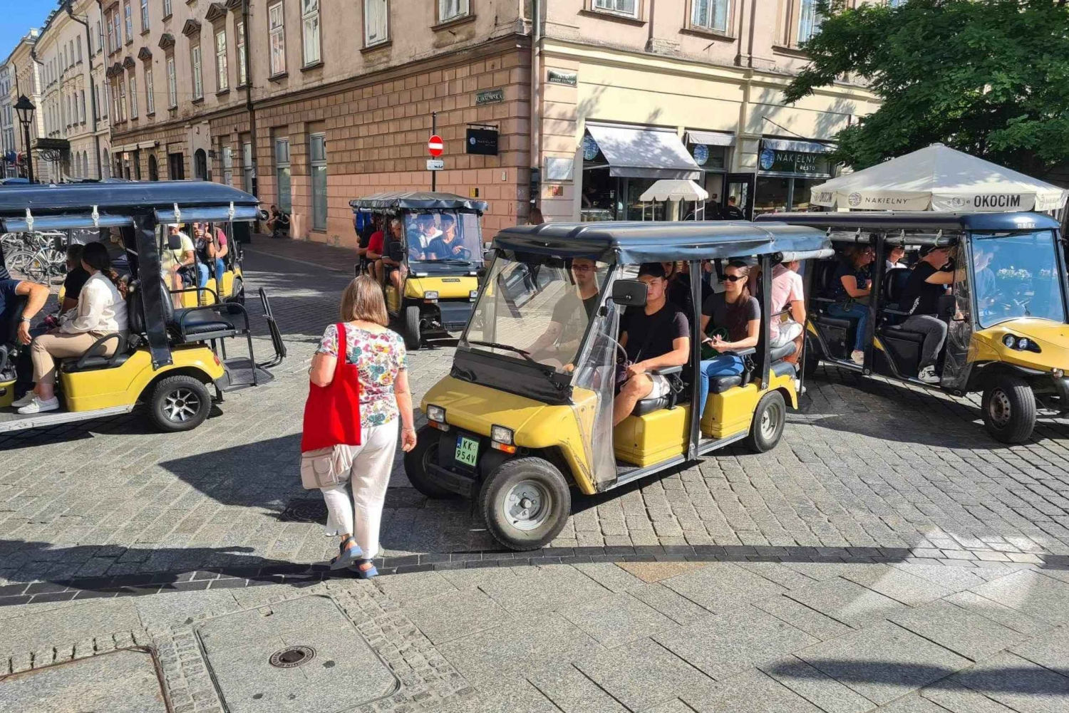Visite privée de la vieille ville de Cracovie en voiturette de golf avec audioguide