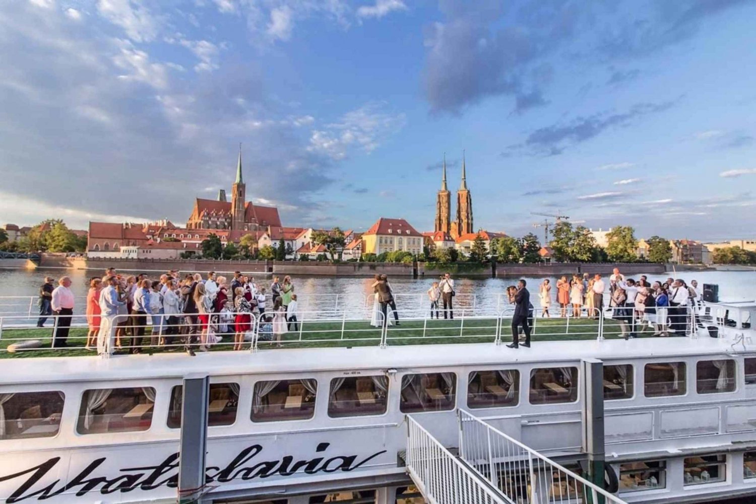 Wrocław: Kort byvandring og krydstogt med luksusskib (for grupper)