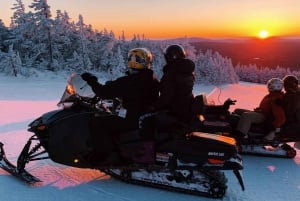 Zakopane: Passeio de moto de neve com fogueira e motorista particular