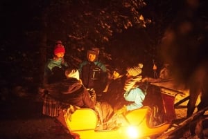 Zakopane: paseo en moto de nieve con hoguera y conductor privado