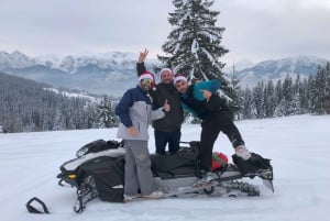 From Krakow: Zakopane Snowmobile Ride, Bonfire, & Transfers