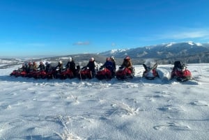 From Krakow: Zakopane Snowmobile Ride, Bonfire, & Transfers