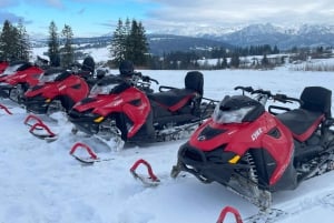 From Krakow: Zakopane Snowmobile Ride, Bonfire, & Transfers