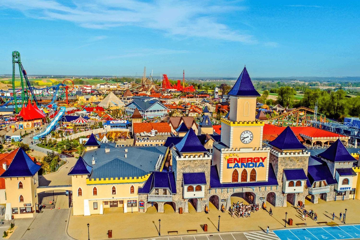 Zator: Parque Temático Energylandia y servicio de recogida opcional en Cracovia