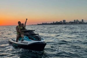 Jet ski safari from Puerto Calero to Papagayo Beach