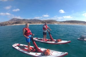 Lanzarote: Utflykt med elektrisk paddleboard och snorkling på Papagayo-stranden