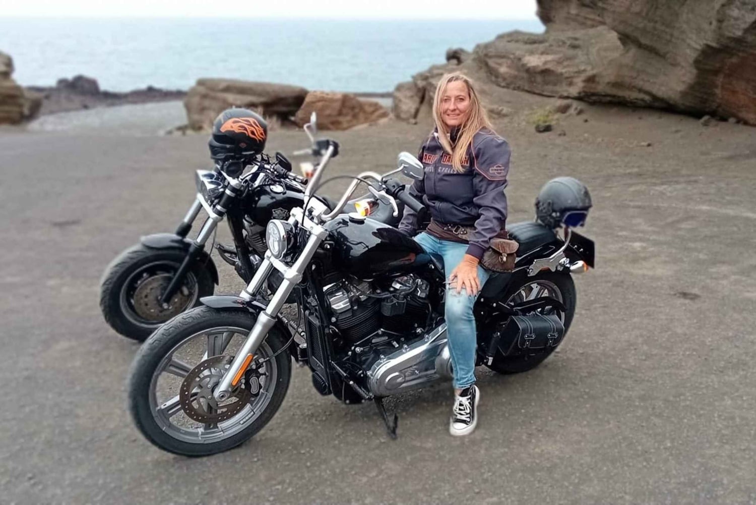 Lanzarote: geführte Motorradtour auf einer Harley-Davidson