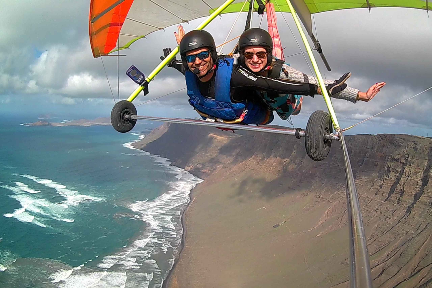 Loty w tandemie na lotni Lanzarote