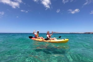 Lanzarote: Kajakkimelonta ja snorklaus Papagayo-rannalla