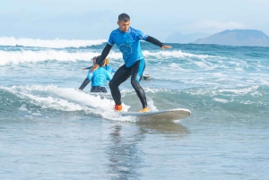 Lanzarote: Privéles surfen in Famara Beach