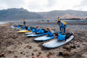 Lanzarote: Privéles surfen in Famara Beach