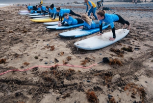 Lanzarote: Privéles surfen in Famara Beach