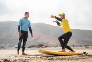 Lanzarote: Privéles surfen in Famara Beach