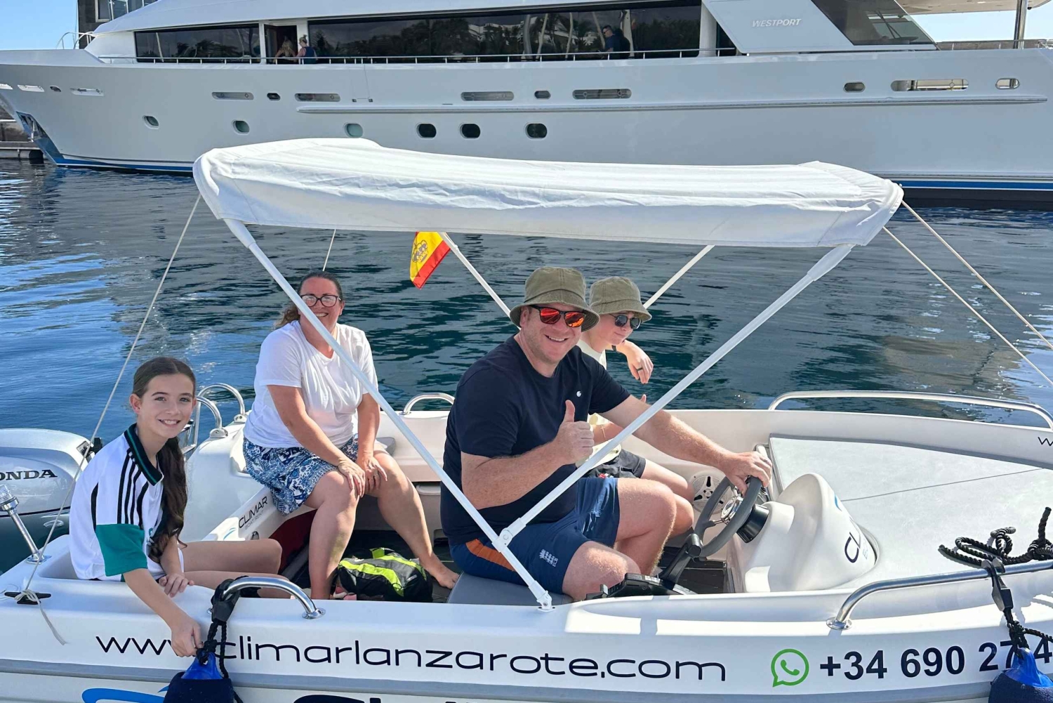 Lanzarote (Yaiza): Bootverhuur met advies in Puerto Calero.