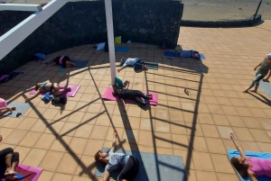 Lanzarote Outdoor Yoga Class with Ocean Views