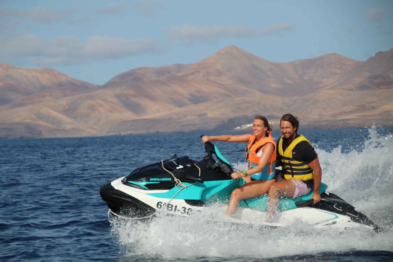 Playa Blanca: 40 minuters utflykt med vattenskoter i Marina Rubicón